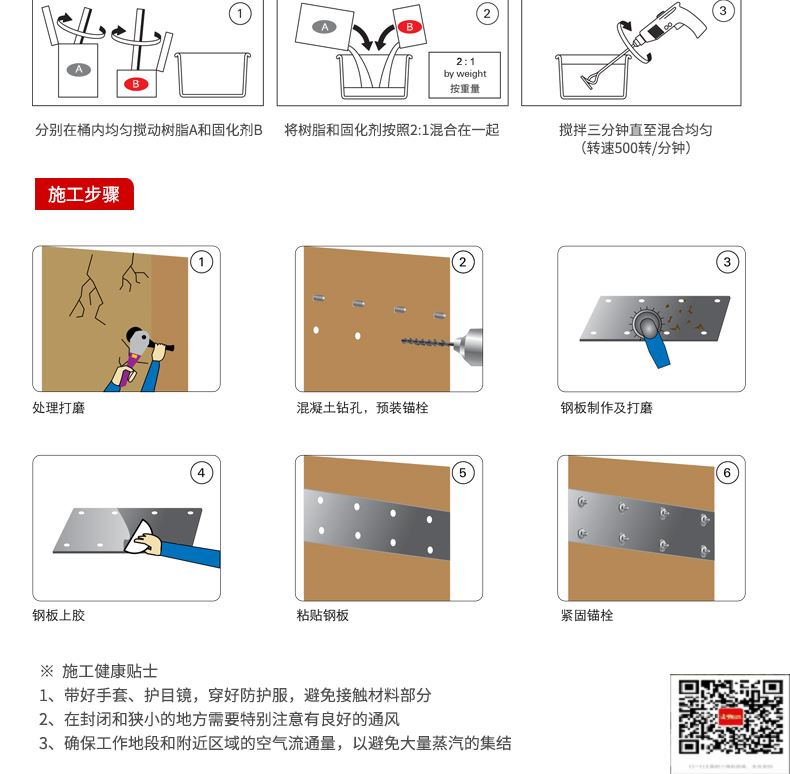 包钢眉县粘钢加固施工过程